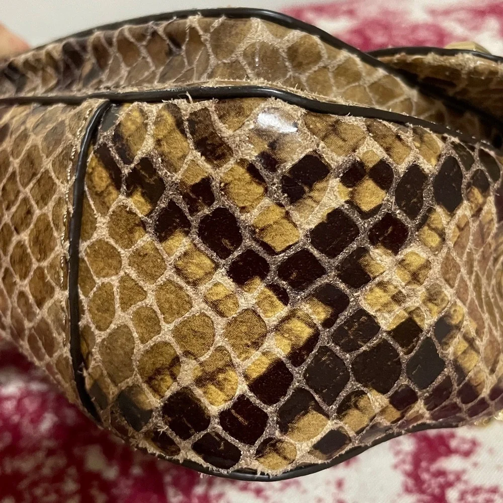 Michael Kors Snake Print Shoulder Bag